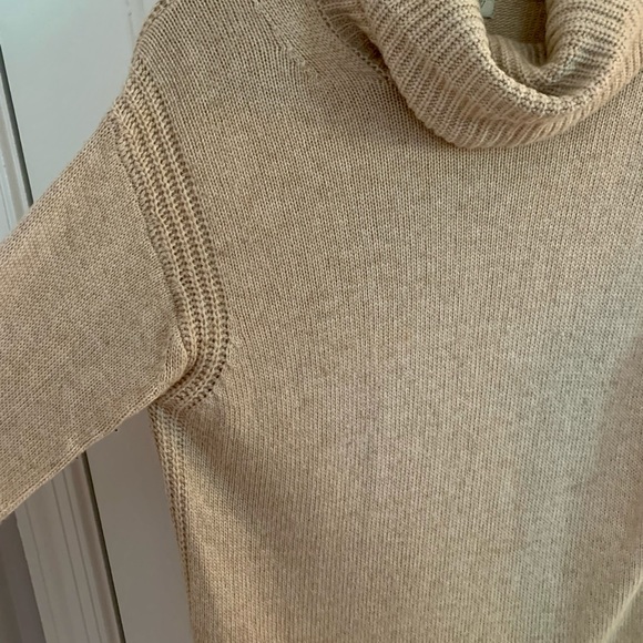 J. Crew Warmspun Tan Turtleneck Sweater - Picture 4 of 6